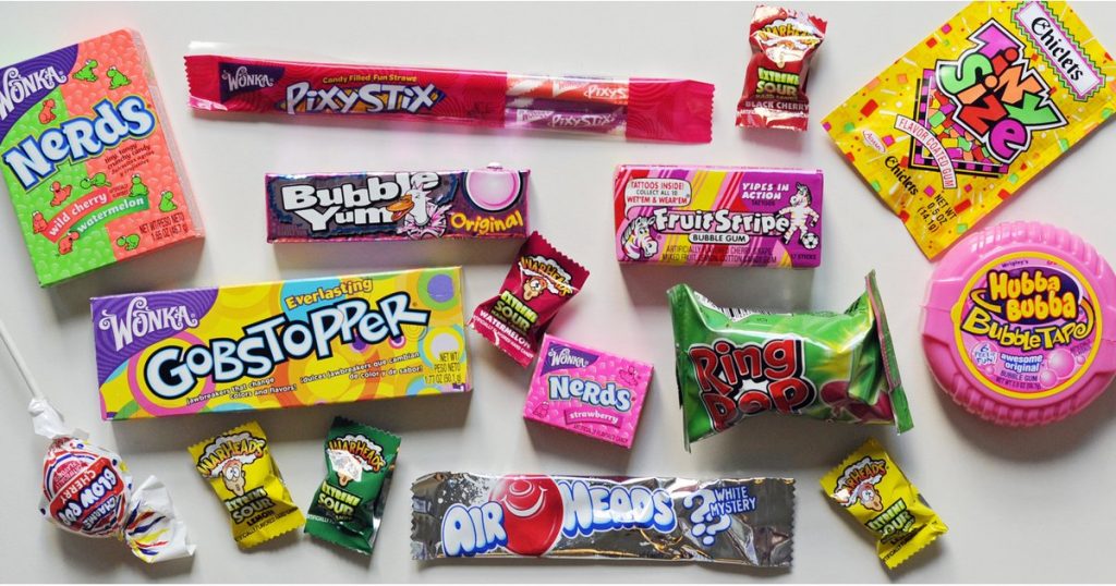 90's dance theme party Candy